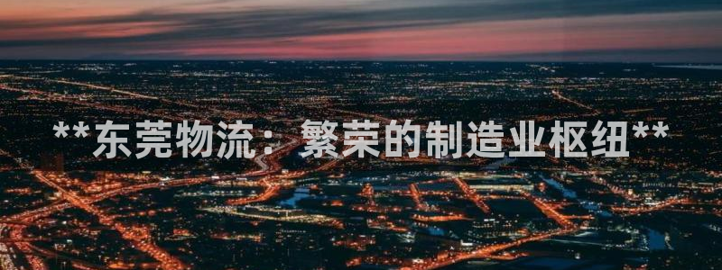28圈注册链接：**东莞物流：繁荣的