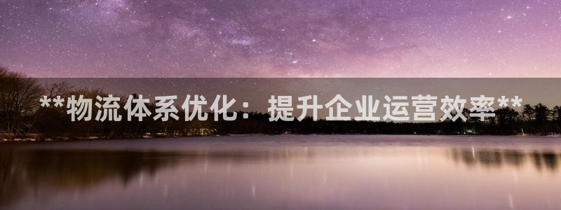 28圈体育下载：**物流体系优化：提