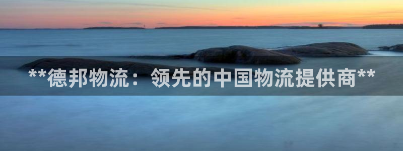 28圈图片：**德邦物流：领先的中国