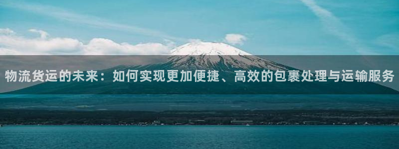 28圈注册链接入口：物流货运的未来：