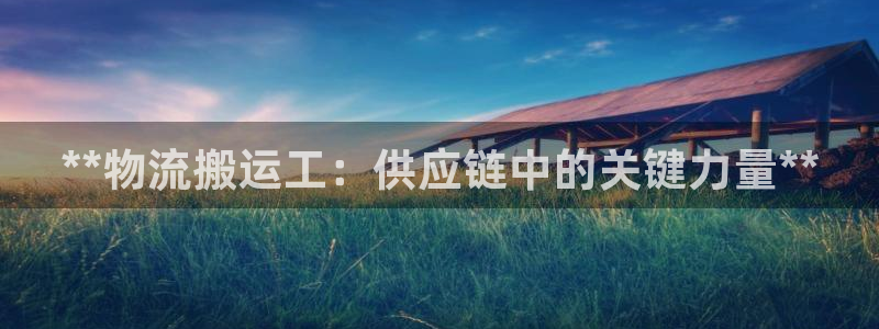 28圈注册网页版：**物流搬运工：供